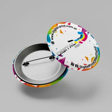 Diseño de pines personalizados Digital Print