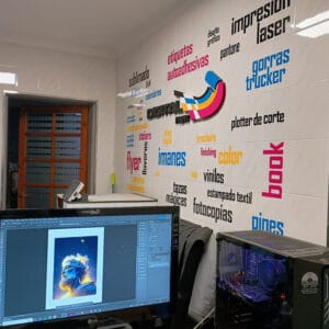 Proceso de diseño y corte en Digital Print, imprenta digital en Mendoza.